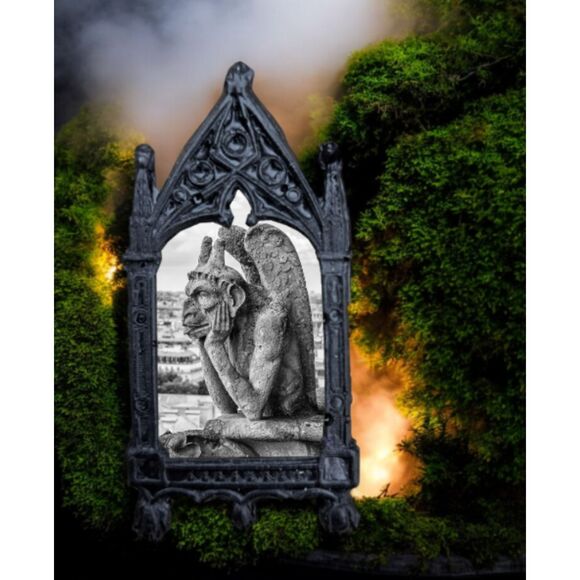 Gargoyle Magnet Stone Sculpture Cathedral Gothic Home Decoration - Picture 2 of 6